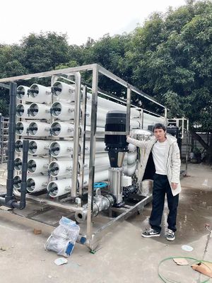 โรงงานปรับออสโมซีสลับ PLC สแตนเลส 70m3/H การควบคุมอัตโนมัติ
