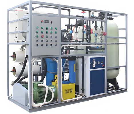 ราคาดี อัตราการฟื้นฟู 38% ระบบ RO น้ําทะเล ด้วยการควบคุม Siemens และปั๊ม Danfoss ออนไลน์