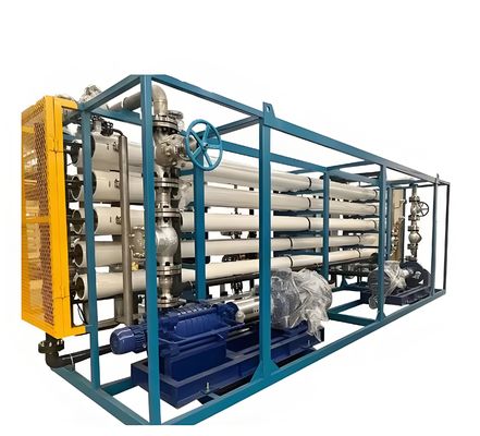 ราคาดี Siemens S7 PLC ระบบควบคุมไฟฟ้าน้ําทะเล RO ด้วย USA Filmtec Ro Membrane ออนไลน์