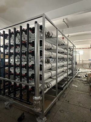 ราคาดี 500-10000 PPM โรงงานปรับออสโมซิสน้ําเกลือด้วย Siemens PLC ออนไลน์